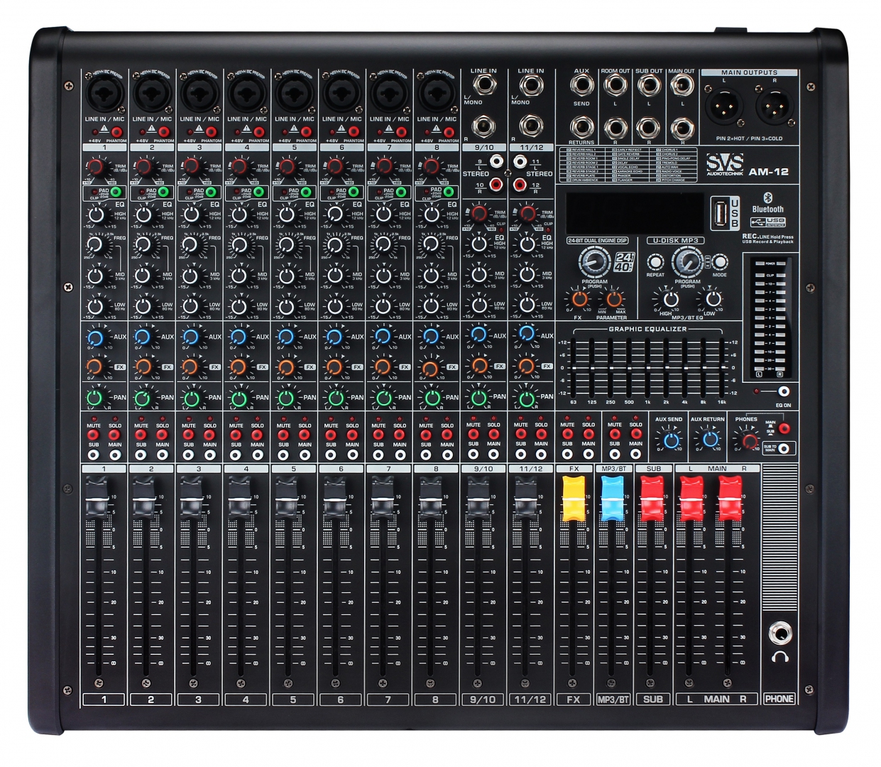 SVS Audiotechnik mixers AM-12 Микшерный пульт аналоговый, 12-канальный в Бирске