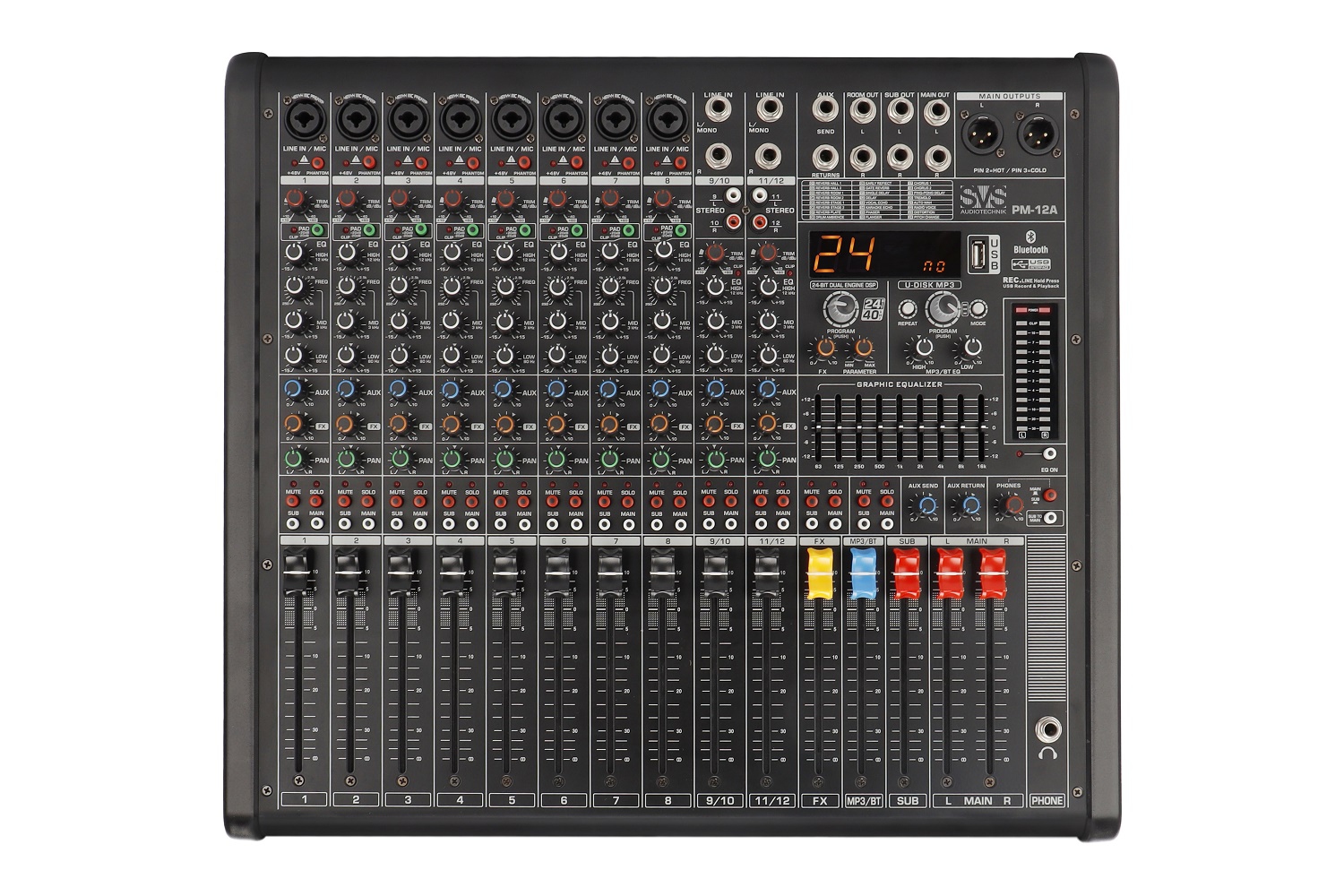 SVS Audiotechnik mixers PM-12A Активный аналоговый микшерный пульт, 12-канальный в Бирске